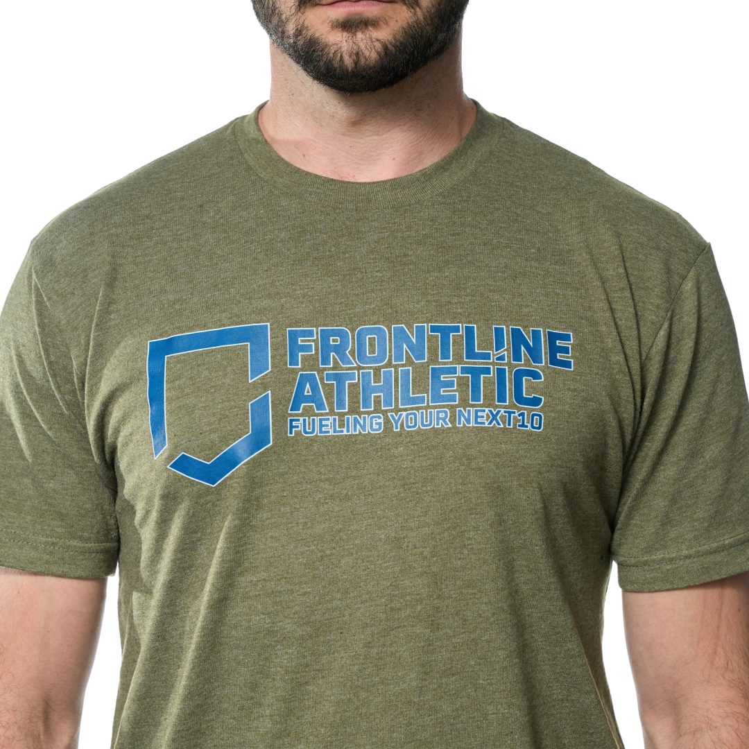 Eric is 5"8" and 150 lbs. He is wearing a size M